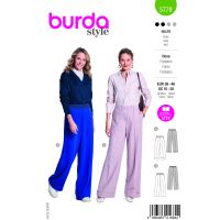 Tipar pantaloni pentru femei, croi lejer, cu elastic in talie, in doua variante