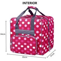 Geanta depozitare si transport pentru masinile Overlock, 34x35x31cm BabySnap multicolor rosu